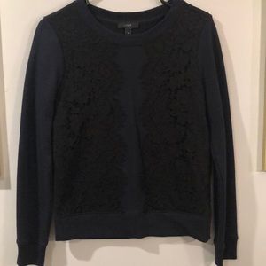 NWOT J. Crew Lace Sweater